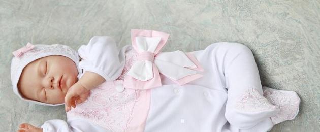 Kako sašiti bebu od tkanine.  Priprema miraza za novorođenče