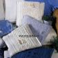 Decorative knitted sofa pillows, toys, covers: diagram with description, photo